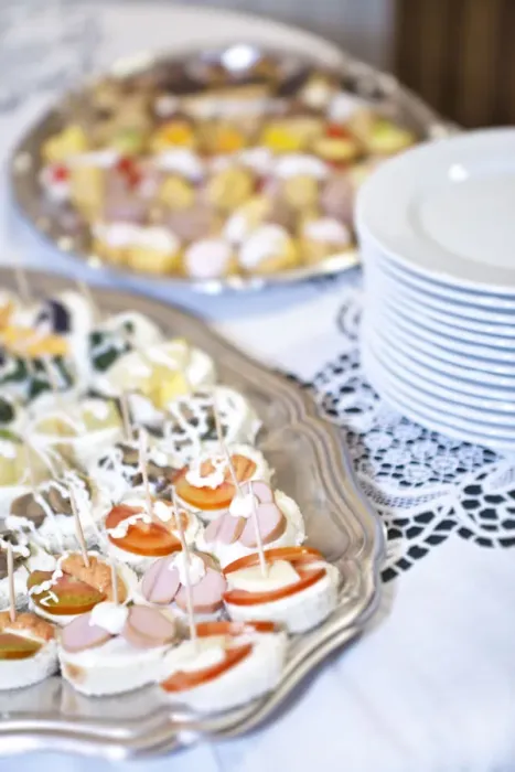 Framed Print : Italy, Umbria, italian aperitifs before the wedding banquet