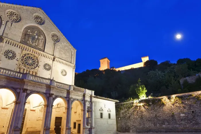 Framed Print : Italy, Umbria, Perugia district, Spoleto, Cathedral of Santa Maria Assunta and Rocca Framed Print : Italy, Umbria, Perugia district, Spoleto, Cathedral of Santa Maria Assunta and Rocca