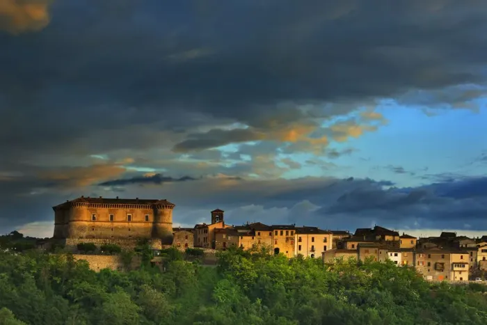 Framed Print : Italy, umbria, Terni district, Alviano, The Castle