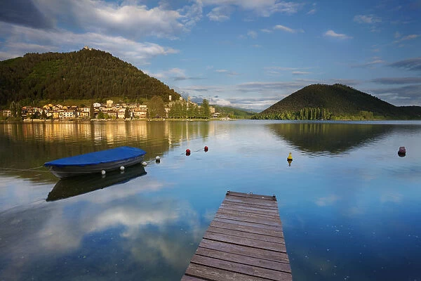 Italy, Umbria, Terni district, piediluco lake