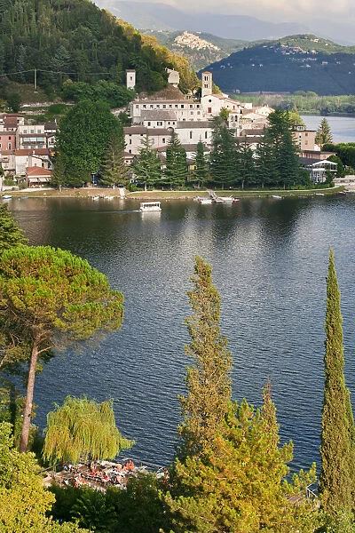 Italy, Umbria, Terni district, piediluco lake