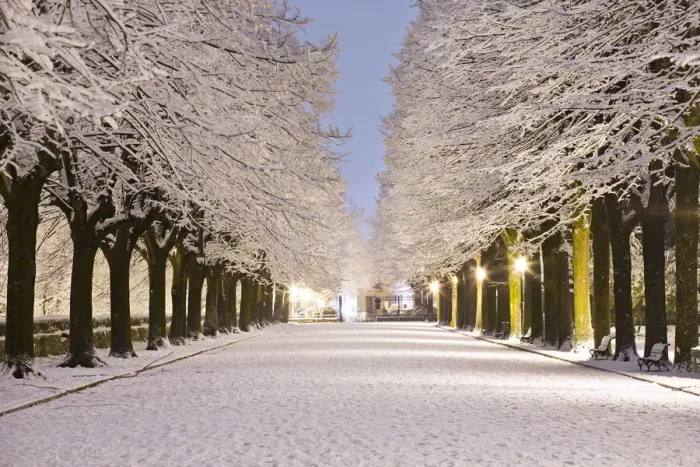 Framed Print : Italy, Umbria, Terni district, Terni, passeggiata, public garden in winter Framed Print : Italy, Umbria, Terni district, Terni, passeggiata, public garden in winter