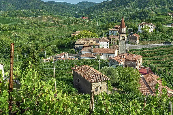 Italy, Veneto. The beautiful hamlet of Rolle