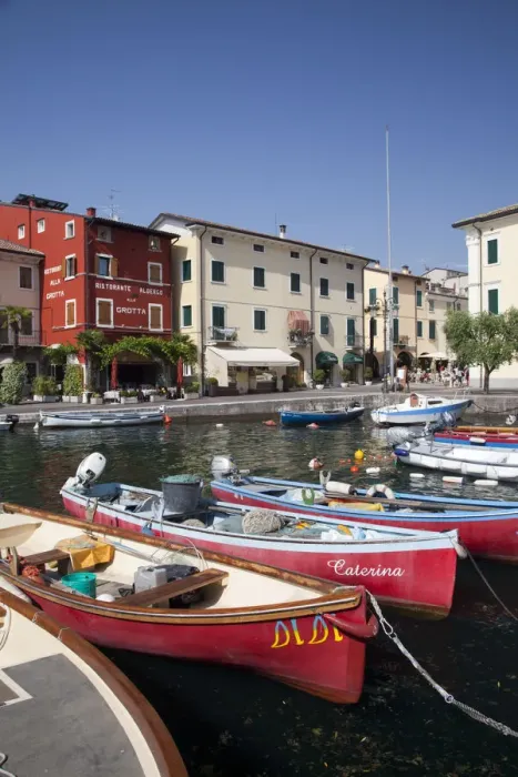 Framed Print : Italy, Veneto, Lake District, Lake Garda, Lazise, boat harbor and Via Fontana Framed Print : Italy, Veneto, Lake District, Lake Garda, Lazise, boat harbor and Via Fontana
