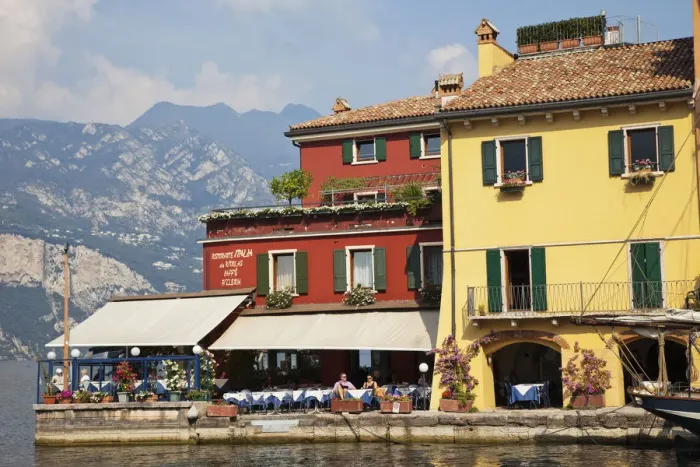 Framed Print : Italy, Veneto, Lake Garda, Malcesine Framed Print : Italy, Veneto, Lake Garda, Malcesine