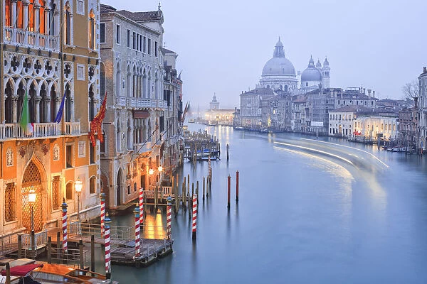 Italy, Veneto, Venezia district, Venice. Grand Canal, Santa Maria della Salute