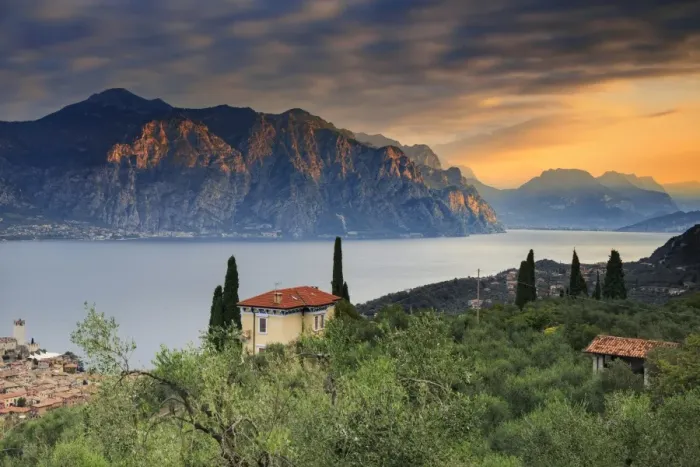 Framed Print : Italy. Veneto. Verona district. Lake Garda. Malcesine Framed Print : Italy. Veneto. Verona district. Lake Garda. Malcesine