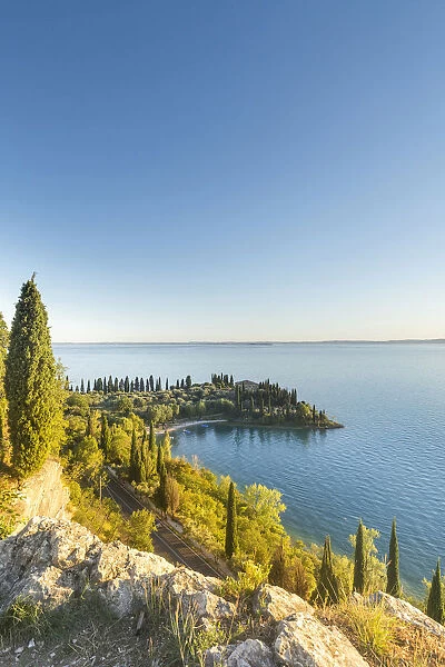 Italy. Veneto. Verona district. Lake Garda. Punta San Vigilio