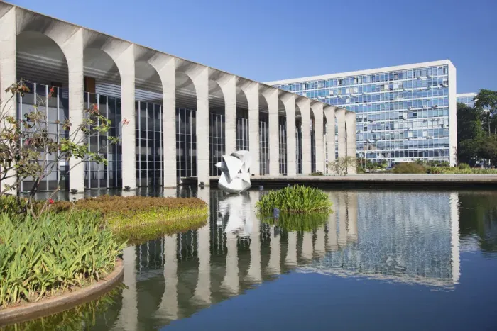 Framed Print : Itamaraty Palace, Brasilia, Federal District, Brazil