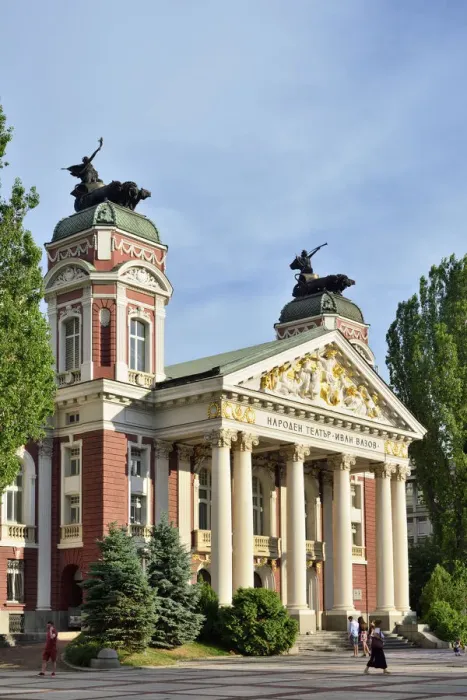 Framed Print : Ivan Vazov National Theatre, the oldest theatre in the country. Sofia, Bulgaria