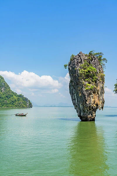 James Bond island also known as Khao Phing Kan, Phang Nga Bay, Ao Phang Nga National Park, Phuket, Thailand