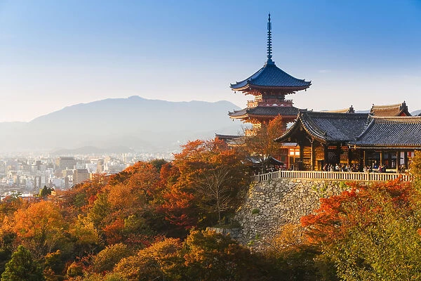 Japan, Honshu, Kansai region, Kiyomizu-Dera, this ancient temple was first built in 798