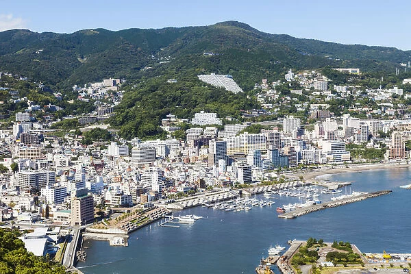 Japan, Honshu, Shizuoka Prefecture, Atami, City Skyline