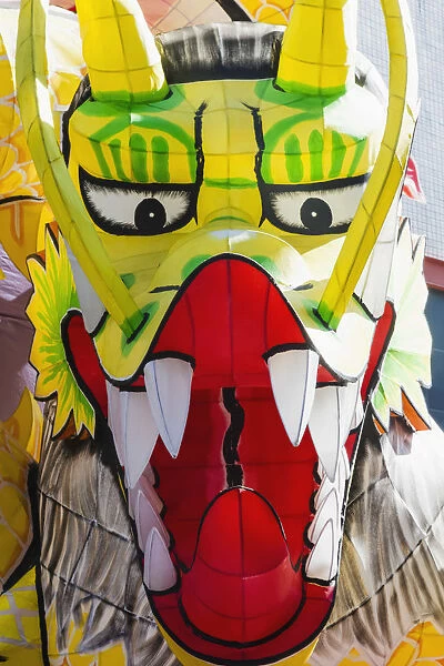 Japan, Honshu, Tokyo, Asakusa, Nebuta Festival, Parade Float depicting Dragon