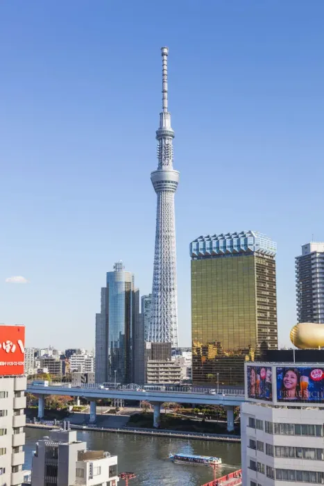 Framed Print : Japan, Honshu, Tokyo, Asakusa, Sumida River and Tokyo Sky Tree Framed Print : Japan, Honshu, Tokyo, Asakusa, Sumida River and Tokyo Sky Tree