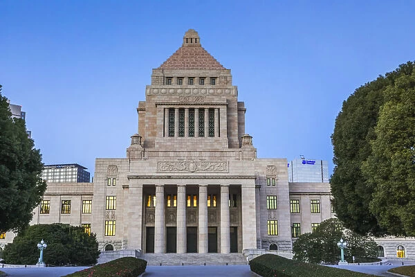 Japan, Honshu, Tokyo, Japanese National Diet Building