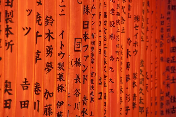 Japan, Kyoto, Fushimi-ku. Fushimi Inari Taisha shrine dedicated to Inari, the Shinto