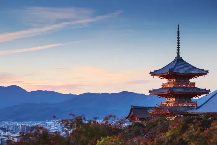 Framed Print : Japan, Kyoto, Higashiyama District, Kiyomizu-dera Temple, Three-storied Pagoda Framed Print : Japan, Kyoto, Higashiyama District, Kiyomizu-dera Temple, Three-storied Pagoda