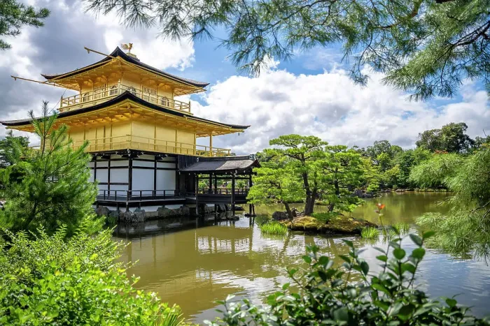 Framed Print : Japan, Kyoto, Kinkaku-ji, -The Golden Pavilion Framed Print : Japan, Kyoto, Kinkaku-ji, -The Golden Pavilion