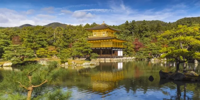 Framed Print : Japan, Kyoto, Kinkaku-ji, -The Golden Pavilion officially named Rokuon-ji