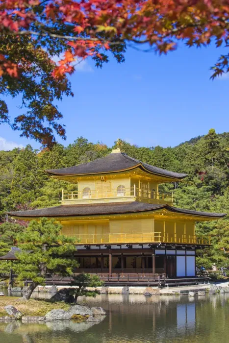 Framed Print : Japan, Kyoto, Kinkaku-ji, -The Golden Pavilion officially named Rokuon-ji Framed Print : Japan, Kyoto, Kinkaku-ji, -The Golden Pavilion officially named Rokuon-ji