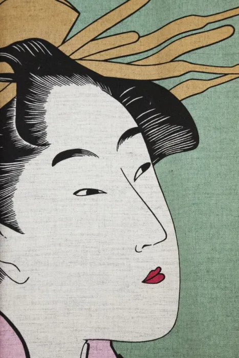 Framed Print : Japan, Kyoto, Detail of Ukiyo-e Painting depicting Geisha Framed Print : Japan, Kyoto, Detail of Ukiyo-e Painting depicting Geisha