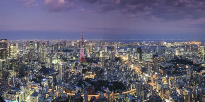 Framed Print : Japan, Tokyo, Aerial view of cityscape and Tokyo Tower Framed Print : Japan, Tokyo, Aerial view of cityscape and Tokyo Tower