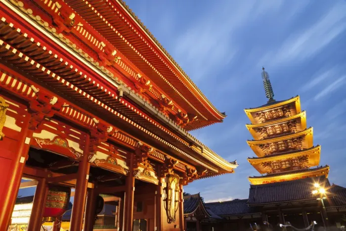 Framed Print : Japan, Tokyo, Asakusa, Asakusa Kannon Temple, Hozomon Gate and Temple Pagoda Framed Print : Japan, Tokyo, Asakusa, Asakusa Kannon Temple, Hozomon Gate and Temple Pagoda