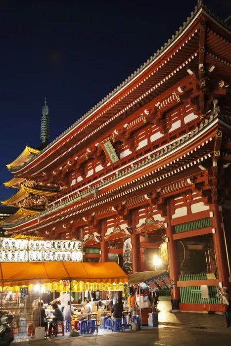 Framed Print : Japan, Tokyo, Asakusa, Asakusa Kannon Temple, Hozomon Gate and Temple Pagoda Framed Print : Japan, Tokyo, Asakusa, Asakusa Kannon Temple, Hozomon Gate and Temple Pagoda