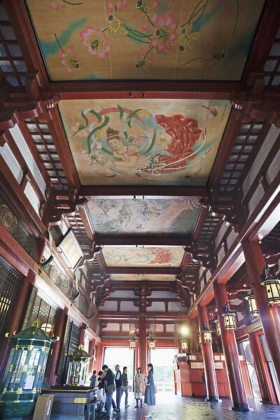 Japan, Tokyo, Asakusa, Interior of Asakusa Kannon Temple