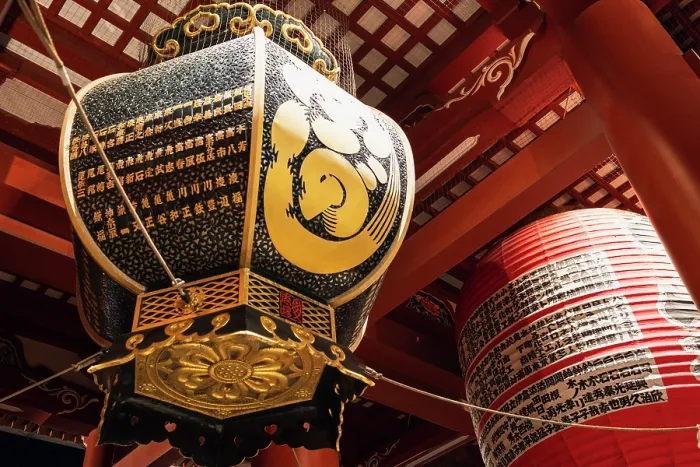 Framed Print : Japan, Tokyo, Giant lanterns at Senso-ji Temple, a popular tourist destination Framed Print : Japan, Tokyo, Giant lanterns at Senso-ji Temple, a popular tourist destination