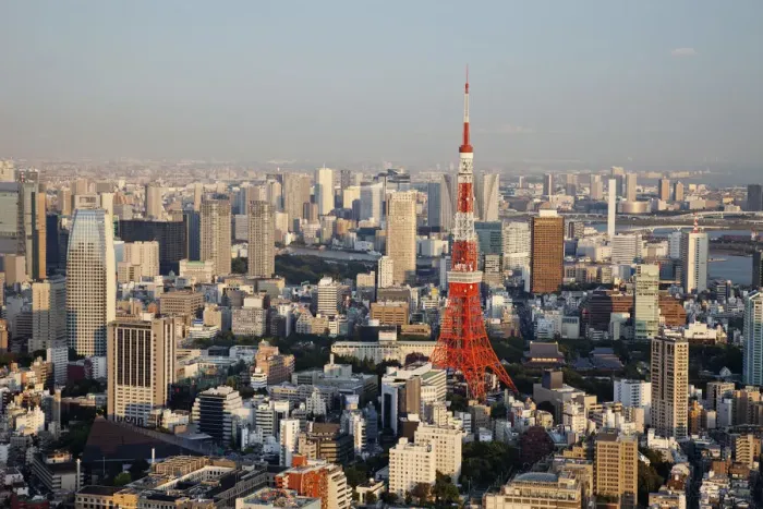Framed Print : Japan, Tokyo, Roppongi, View of Tokyo Tower and City Skyline from Tokyo City View Tower Framed Print : Japan, Tokyo, Roppongi, View of Tokyo Tower and City Skyline from Tokyo City View Tower