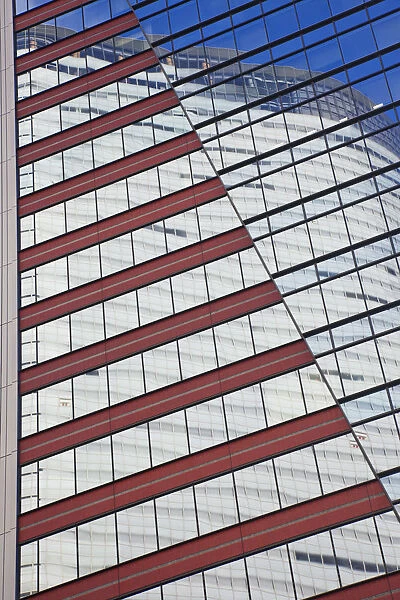 Japan, Tokyo, Shiodome, Dentsu Tower Building, Architect Jean Nouvel