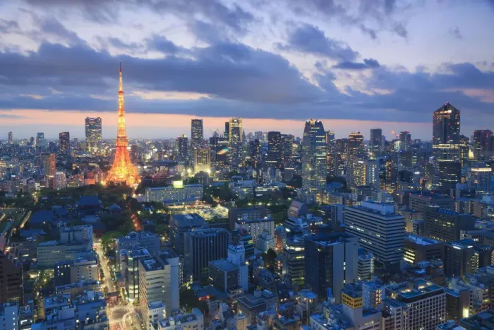 Framed Print : Japan, Tokyo, Tokyo Skyline and Tokyo Tower Framed Print : Japan, Tokyo, Tokyo Skyline and Tokyo Tower