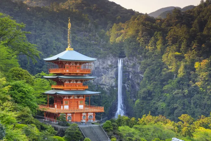 Framed Print : Japan, Wakayama Prefecture, Kumano Kodo Pilgrimage Trail (UNESCO Site), Nachi Taisha