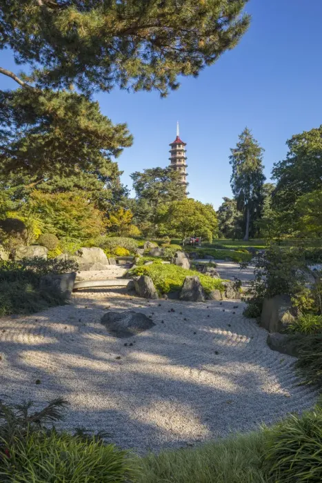 Framed Print : Japanese Garden, Kew Gardens (Royal Botanic Gardens), Richmond, London, England, UK