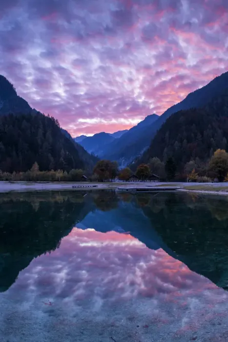 Framed Print : Jasna Lake at Sunset, Julian Alps, Triglav National Park, Slovenia Framed Print : Jasna Lake at Sunset, Julian Alps, Triglav National Park, Slovenia