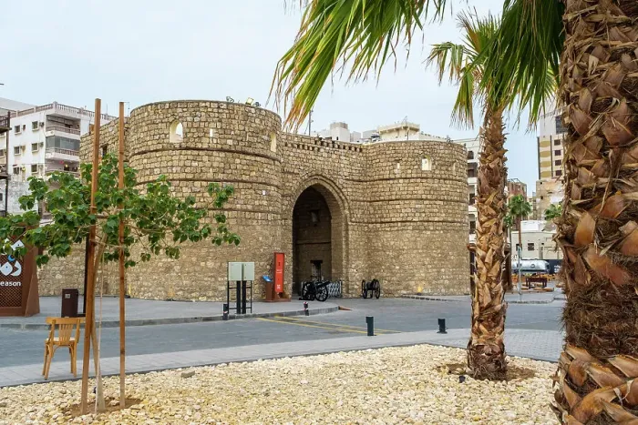 Framed Print : Jeddah Old Gate, Al-Balad (historic old town), UNESCO World Heritage Site, Jeddah, Makkah Province, Saudi Arabia