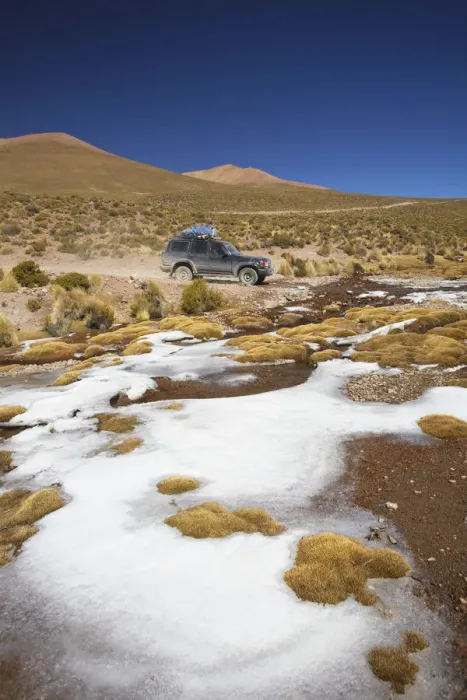 Framed Print : Jeep on the Altiplano, Potosi Department, Bolivia Framed Print : Jeep on the Altiplano, Potosi Department, Bolivia