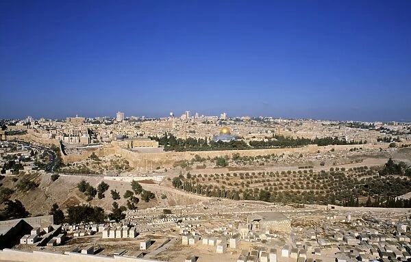 Jerusalem from Mt. of Olives, Israel