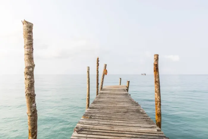 Framed Print : Jetty on Ao Phrao Beach, Ko Kut, nr. Ko Chang, Thailand Framed Print : Jetty on Ao Phrao Beach, Ko Kut, nr. Ko Chang, Thailand