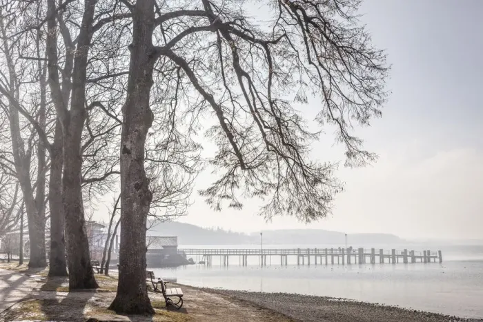 Framed Print : Jetty in Chieming at Lake Chiemsee, Upper Bavaria, Bavaria, Germany Framed Print : Jetty in Chieming at Lake Chiemsee, Upper Bavaria, Bavaria, Germany