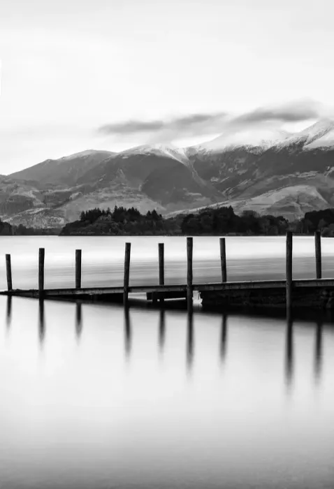 Framed Print : Jetty on Derwentwater, Cumbria, UK Framed Print : Jetty on Derwentwater, Cumbria, UK