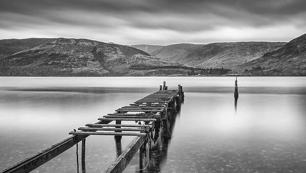 Jetty looking out to Loch Linnhe, Fort William, Scotland
