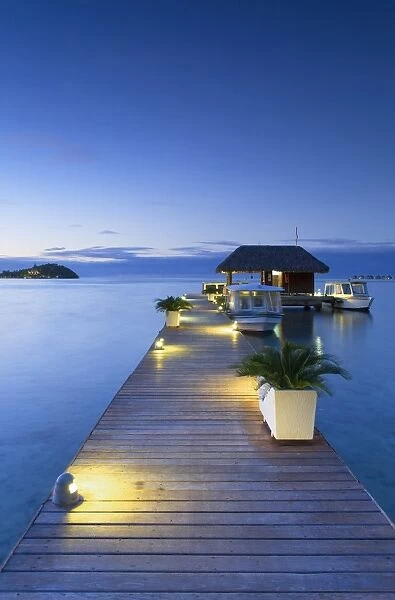 Jetty of Sofitel Hotel, Bora Bora, Society Islands, French Polynesia (PR)