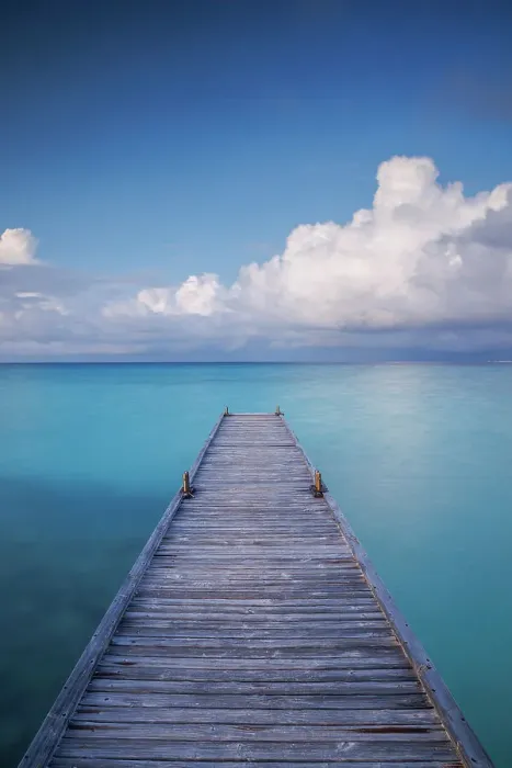 Framed Print : Jetty on tropical island, North Ari Atoll, the Maldives Framed Print : Jetty on tropical island, North Ari Atoll, the Maldives