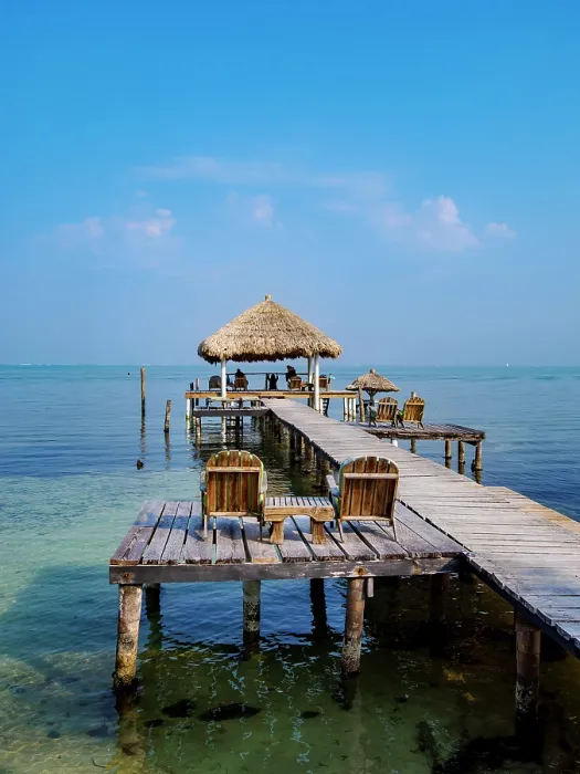 Framed Print : Jetty at the waterfront of Caye Caulker, Belize District, Belize Framed Print : Jetty at the waterfront of Caye Caulker, Belize District, Belize