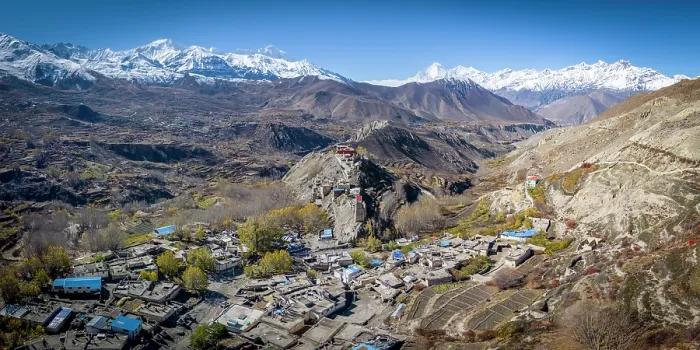 Framed Print : Jhon village near Muktinath, Lower Mustang, Nepal Framed Print : Jhon village near Muktinath, Lower Mustang, Nepal