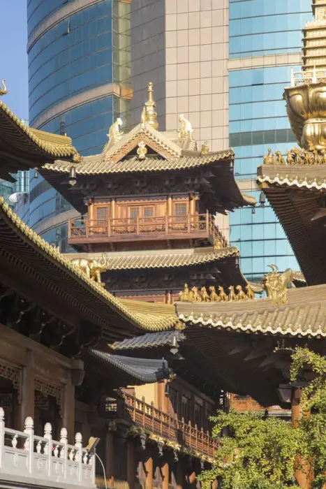 Framed Print : Jing An temple, Shanghai, China Framed Print : Jing An temple, Shanghai, China
