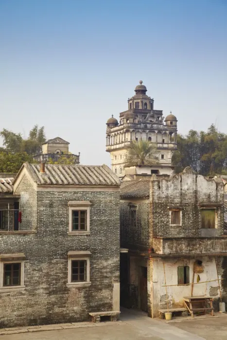 Framed Print : Jinjiangli village (UNESCO World Heritage Site), Kaiping, Guangdong, China Framed Print : Jinjiangli village (UNESCO World Heritage Site), Kaiping, Guangdong, China
